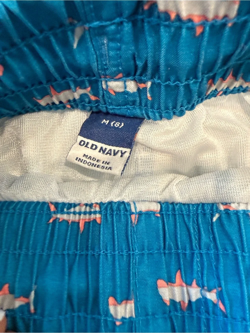 Adorable bright swim trunks